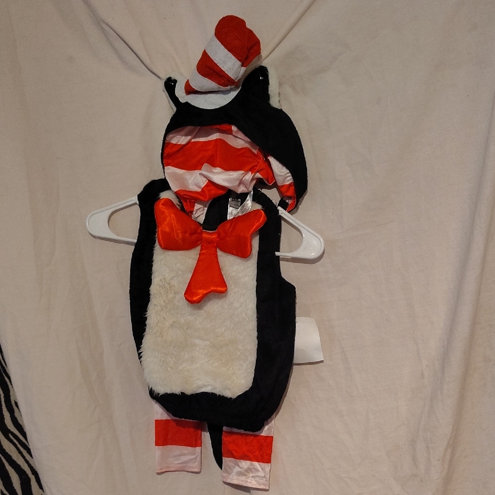 Faux Belly Cat In The Hat Toddler Costumel